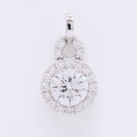 2.11 Carats Lab Grown Diamond 14K Gold Pendant