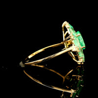 2.39 Ct Oval Emerald 14K Gold Ring