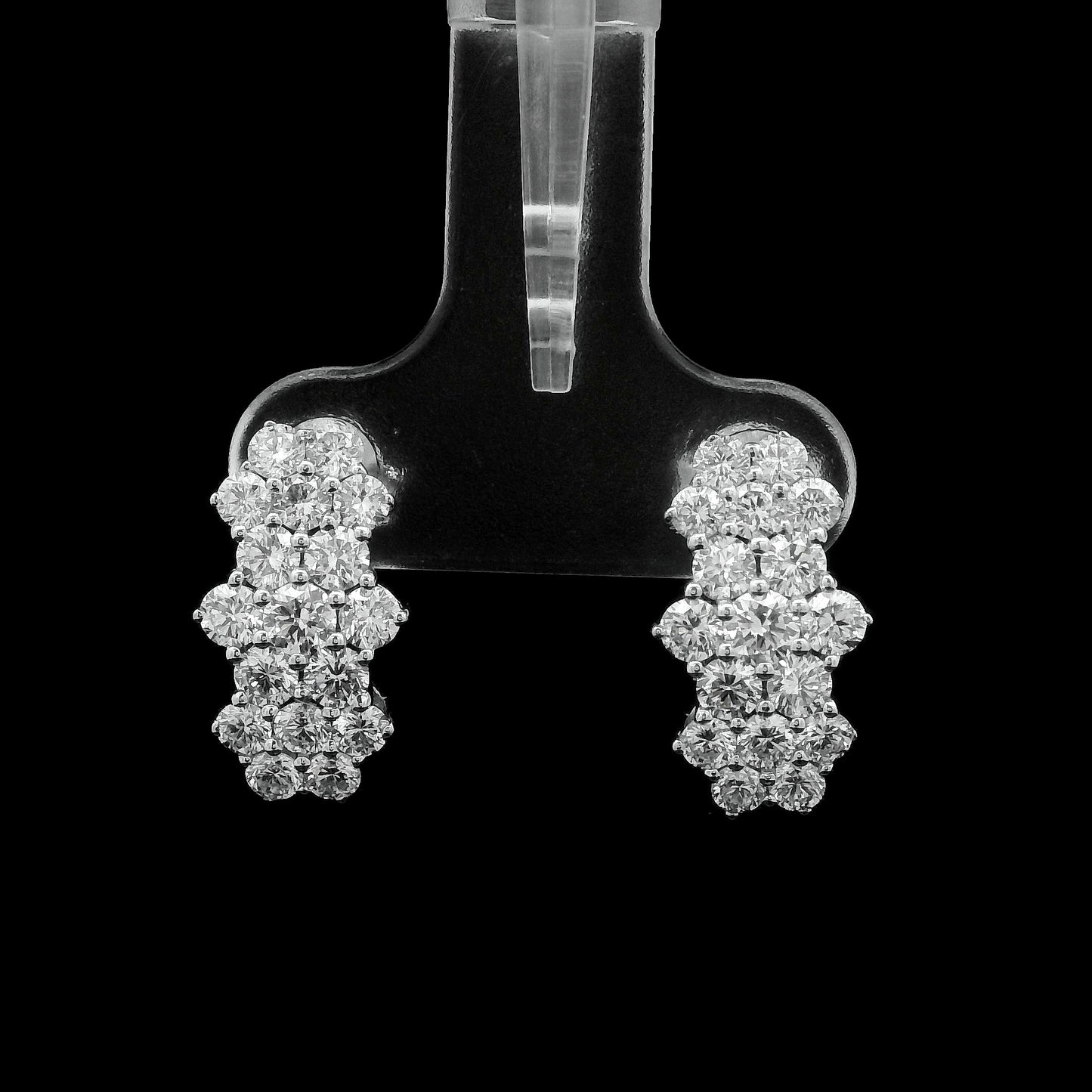 1.80 Ct Round Lab Grown Diamond 925 Sterling Silver Earrings
