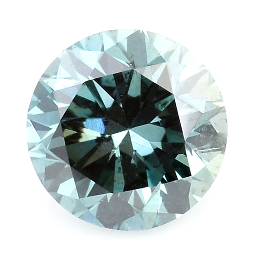 0.35 Blue Diamond Round Loose Gemstone