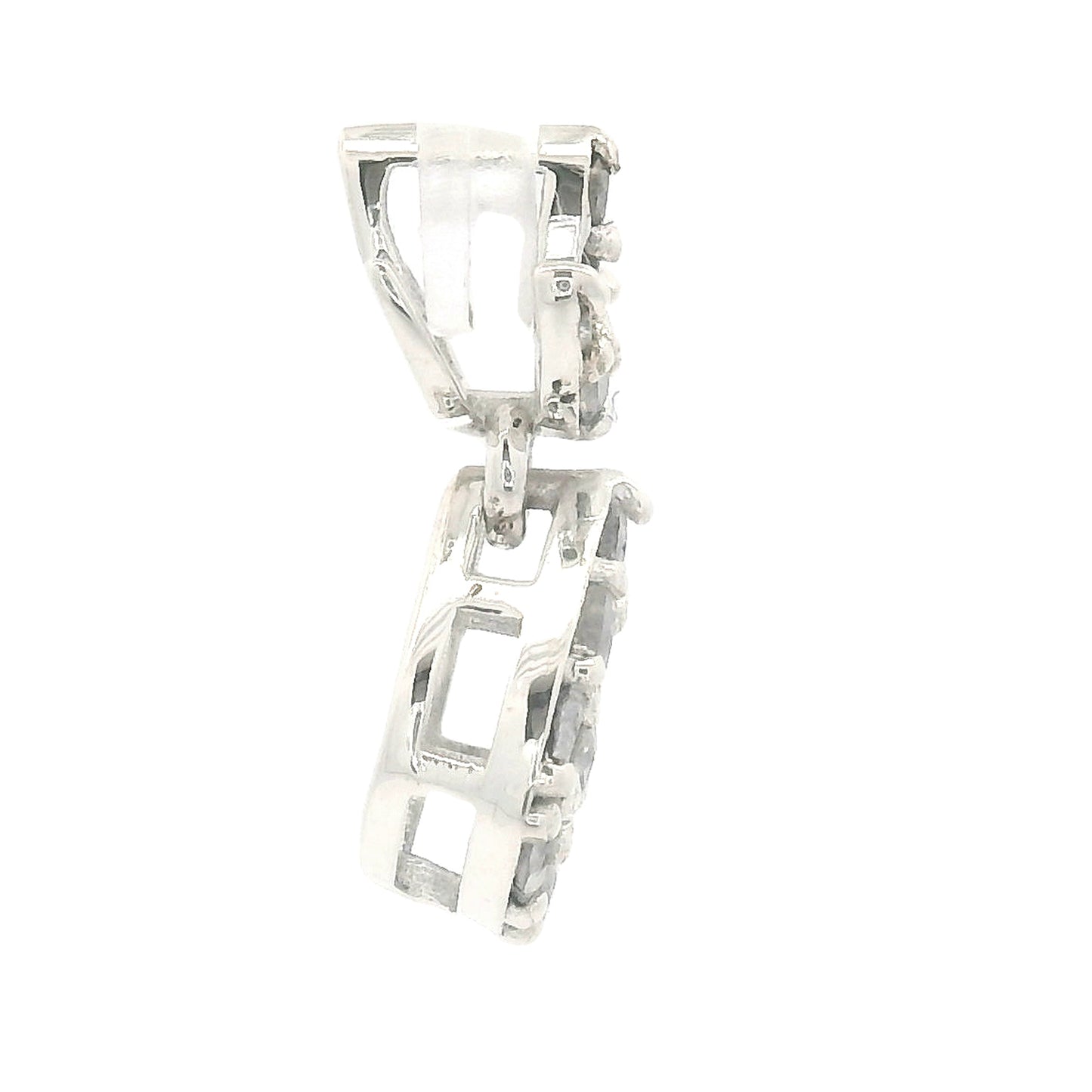 0.21 Ct Round Diamond 925 Sterling Silver Pendant