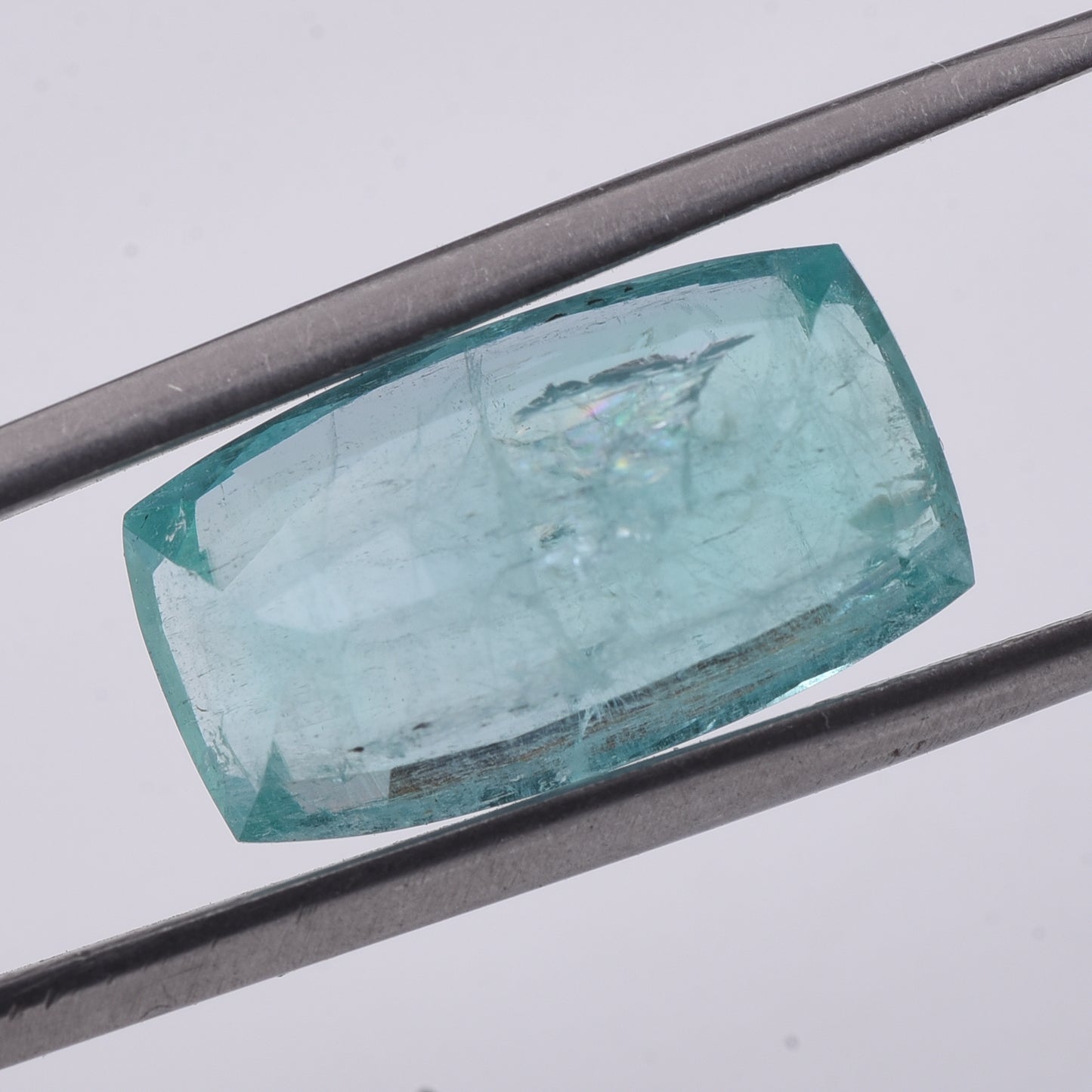 8.55 Natural Beryl Emerald Rectangular Cushion Mixed Cut Gemstone