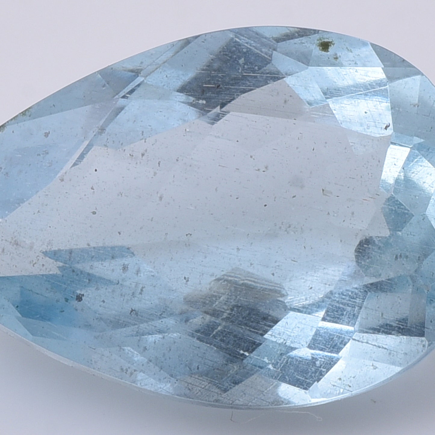 3.82 Natural Beryl Aquamarine Pear Mixed Cut Gemstone