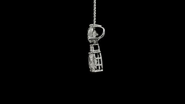 3.62 Carats Lab Grown Diamond 14K Gold Pendant