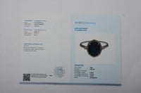 3.42 Ct Oval Mixed Cut Natural Sapphire 14K Gold Ring
