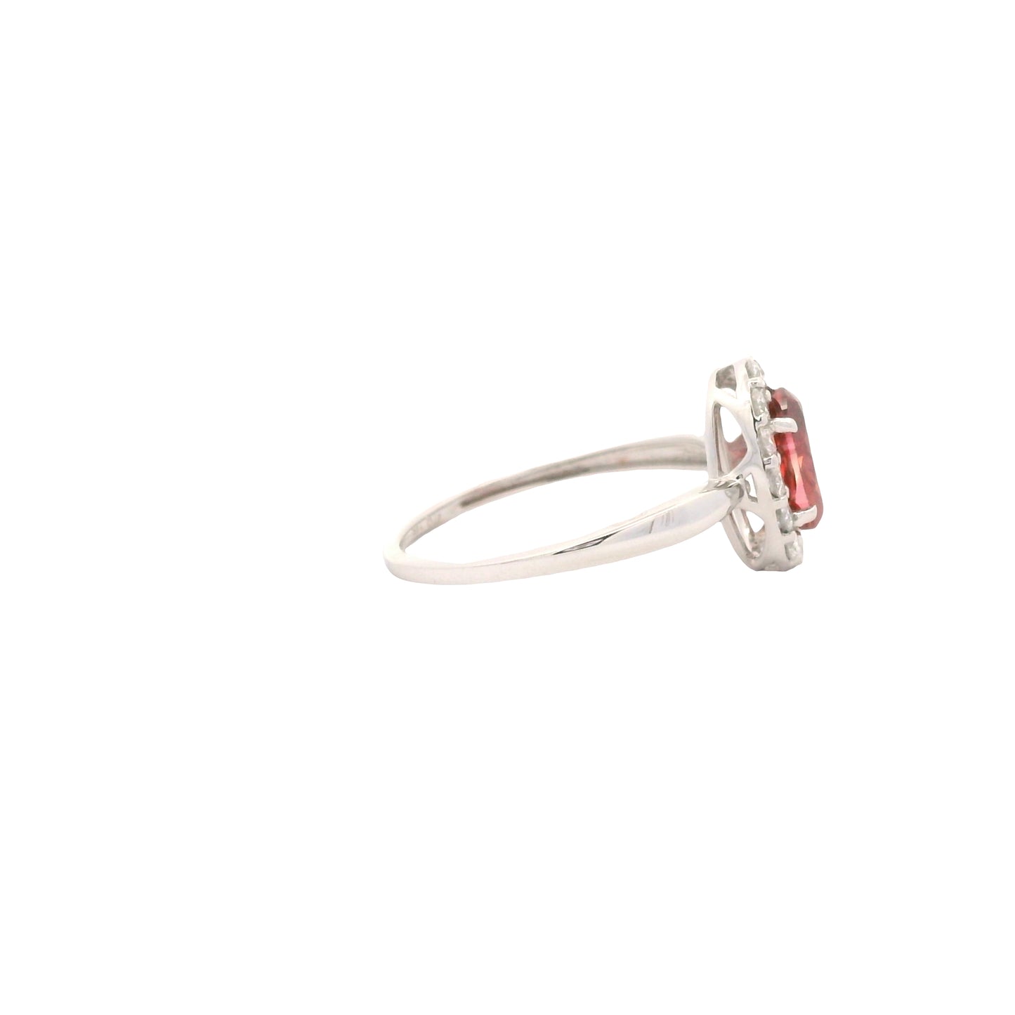 1.39 Carats Pink Lab Grown Diamond 14K Gold Ring