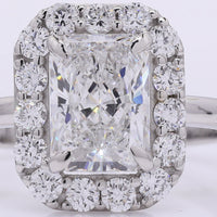 2.51 Carats Lab Grown Diamond 950 Platinum Ring