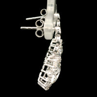 3.83 Carats Lab Grown Diamond 14K Gold Earrings