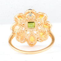 2.45 Ct Square Tourmaline 14K Gold Ring