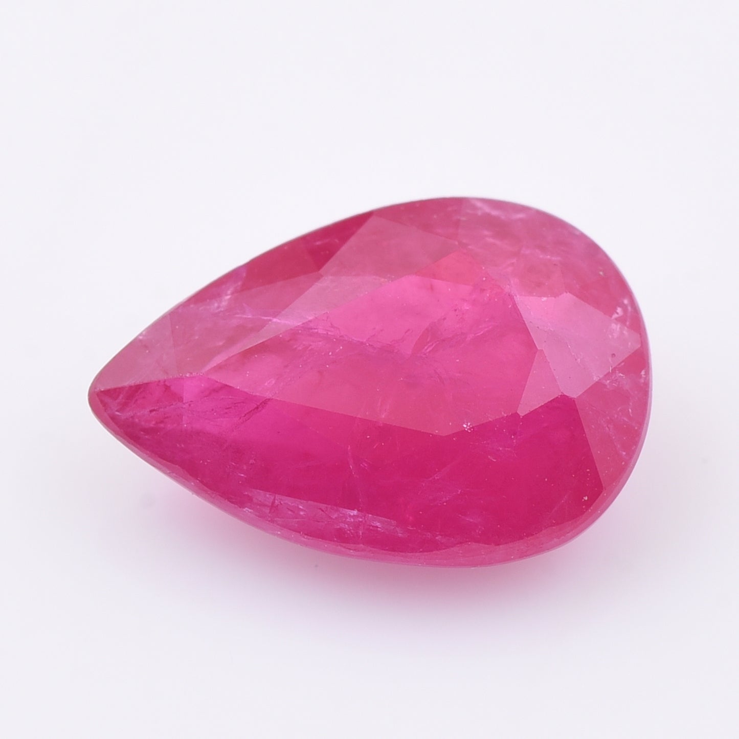 2.02 Natural Corundum Ruby Pear Mixed Cut Gemstone