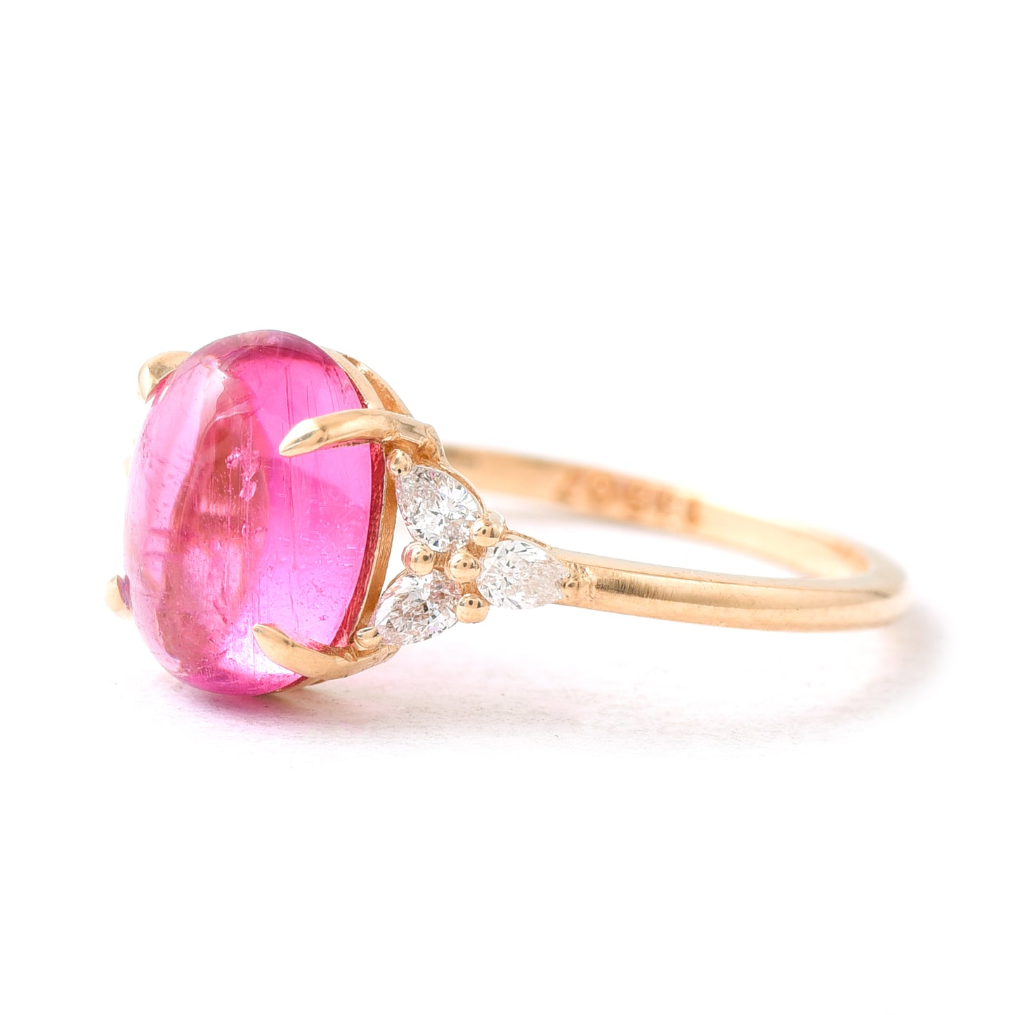 2.62 Ct Oval Tourmaline 14K Gold Ring