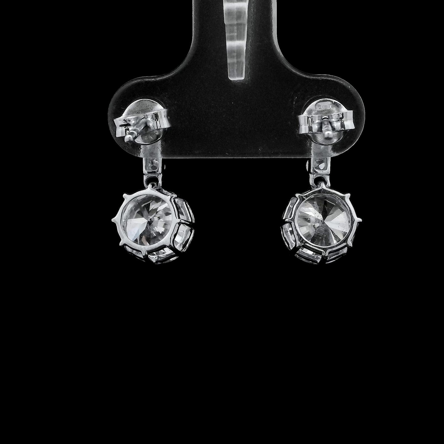 3.52 Ct Round Lab Grown Diamond 14K Gold Earrings