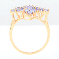 1.53 Ct Marquise Tanzanite 14K Gold Ring