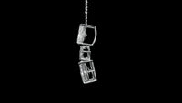 3.65 Carats Lab Grown Diamond 14K Gold Pendant