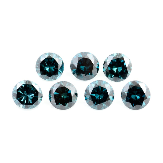 0.71 Blue Diamond Round Loose Gemstone