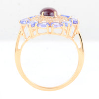 2.97 Ct Oval Tourmaline 14K Gold Ring