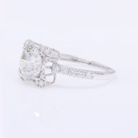 2.57 Carats Lab Grown Diamond 14K Gold Ring