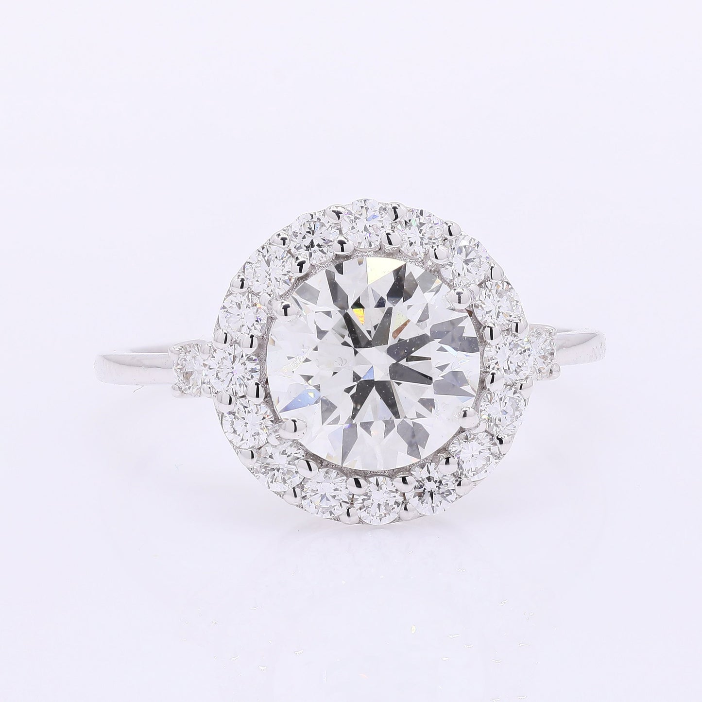 2.65 Carats Lab Grown Diamond 14K Gold Ring