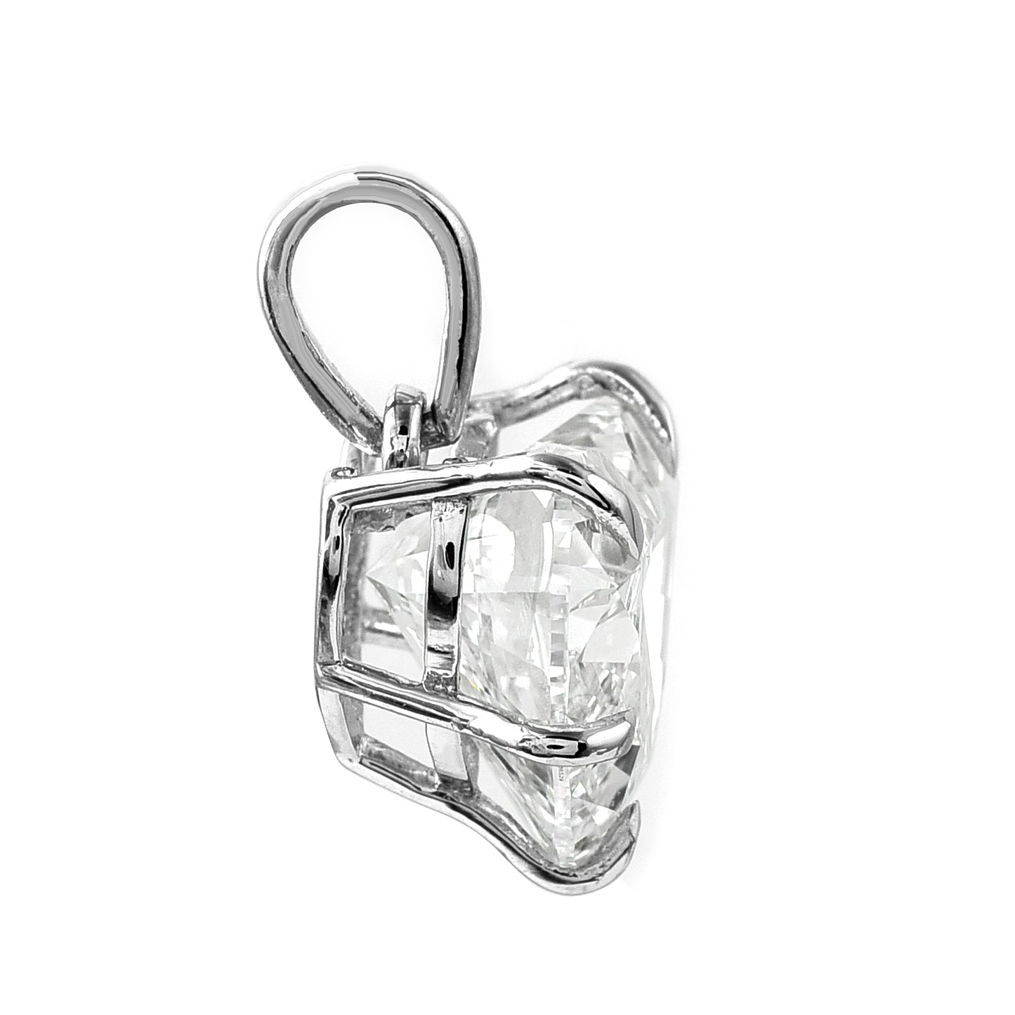 3.06 Ct Heart Brilliant Lab Grown Diamond 950 Platinum Pendant