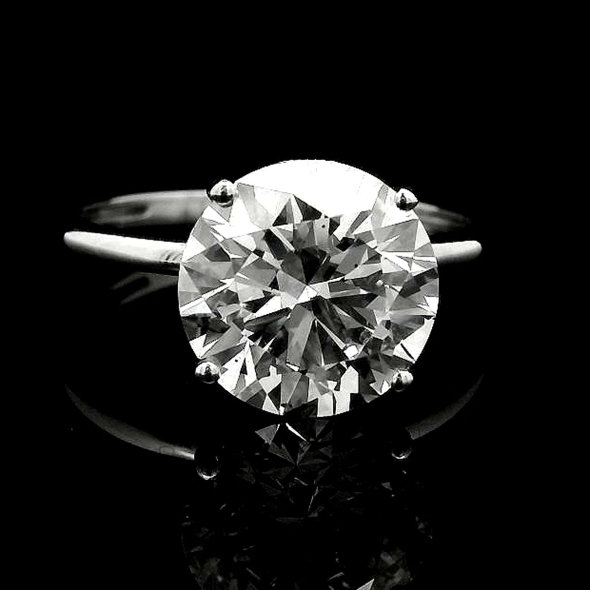 3.50 Carats Lab Grown Diamond 14K Gold Ring