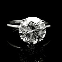 3.50 Carats Lab Grown Diamond 14K Gold Ring