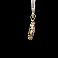 1.92 Ct Pear Tanzanite 14K Gold Pendant
