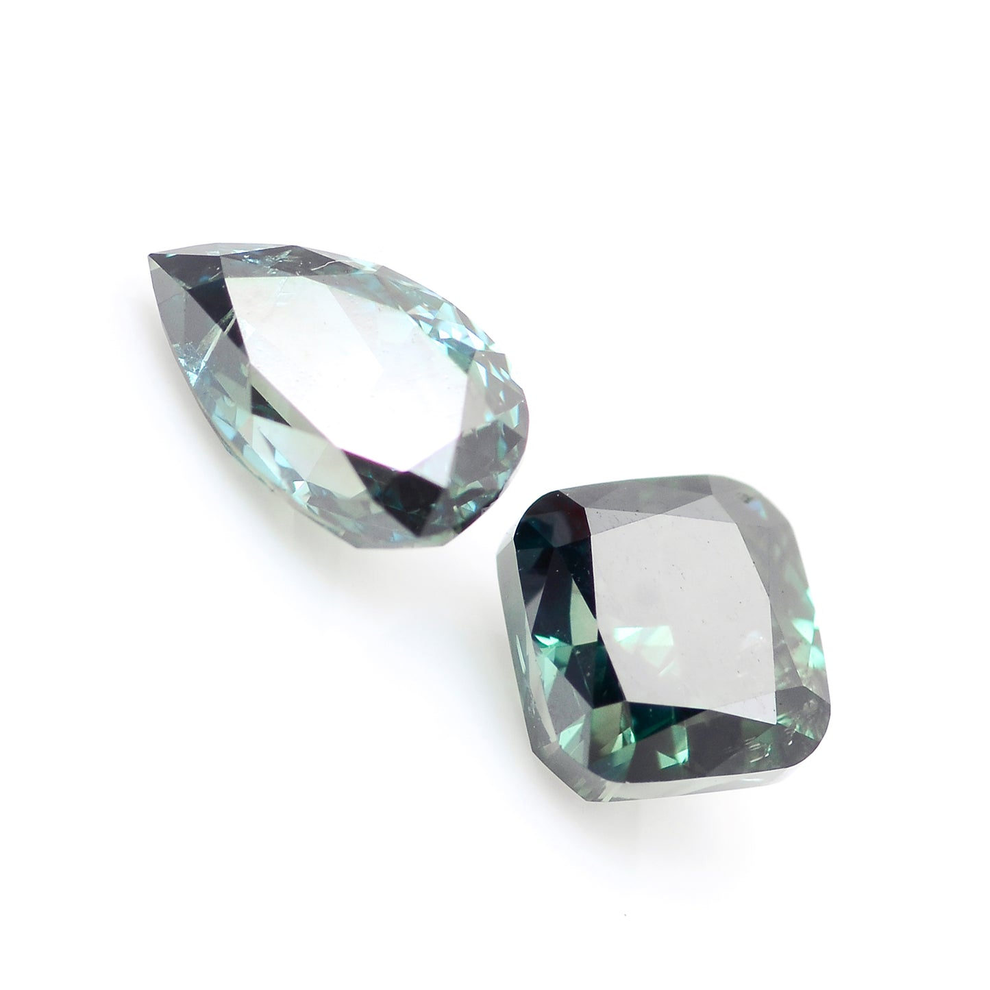 0.89 Blue Diamond Cushion, Pear Loose Diamond