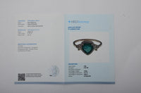 0.93 Ct Pear Mixed Cut Natural Emerald 14K Gold Ring