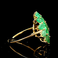 2.73 Ct Round Emerald 14K Gold Ring