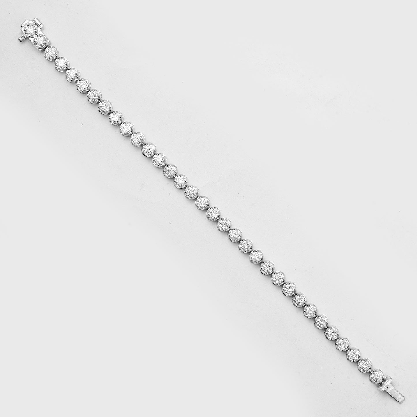 4.85 Ct Round Lab Grown Diamond 14K Gold Bracelet