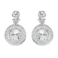 4.03 Carats Lab Grown Diamond 14K Gold Earrings