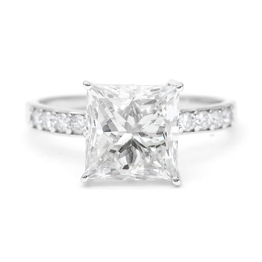 4.19 Carats Lab Grown Diamond 14K Gold Ring