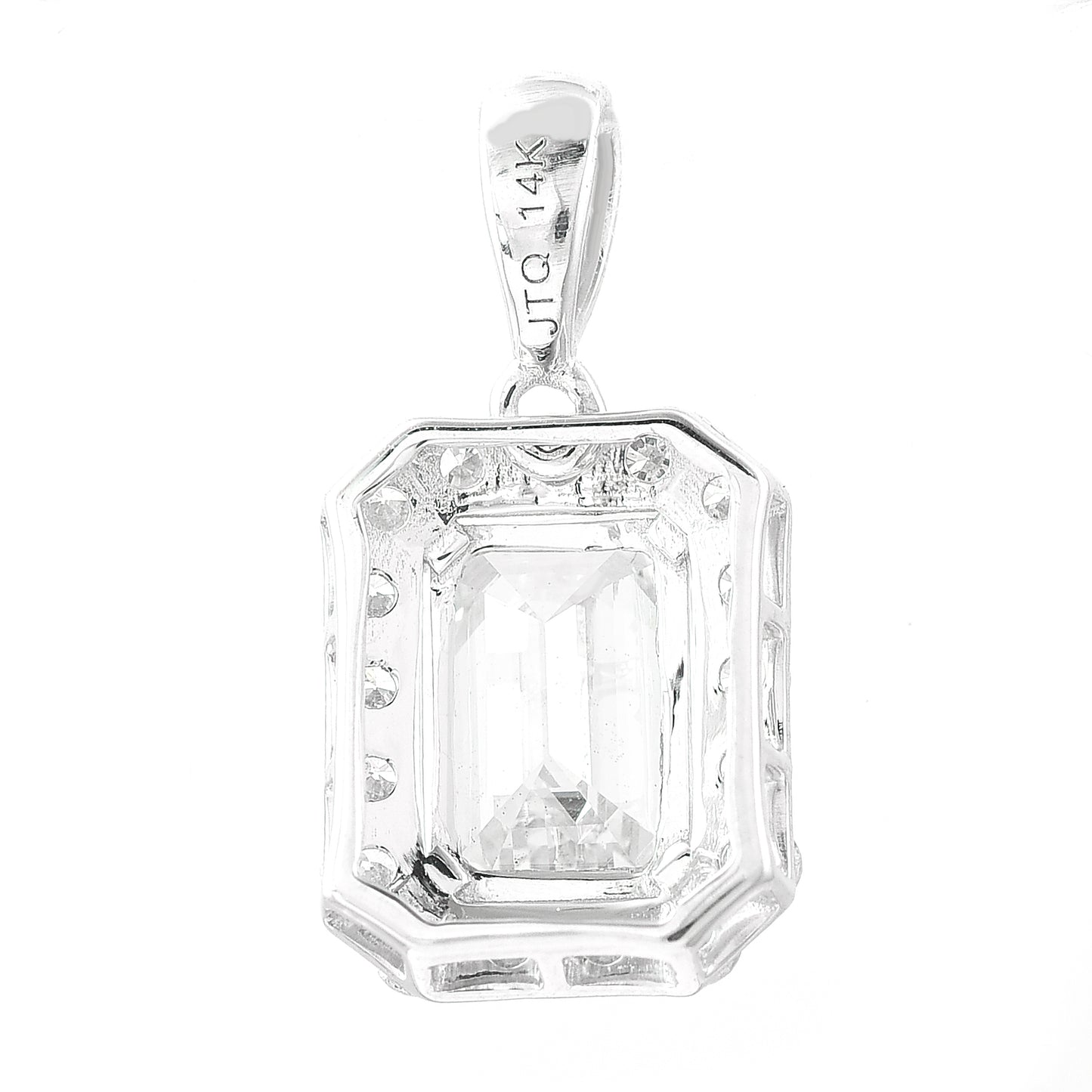 2.96 Carats Lab Grown Diamond 14K Gold Pendant