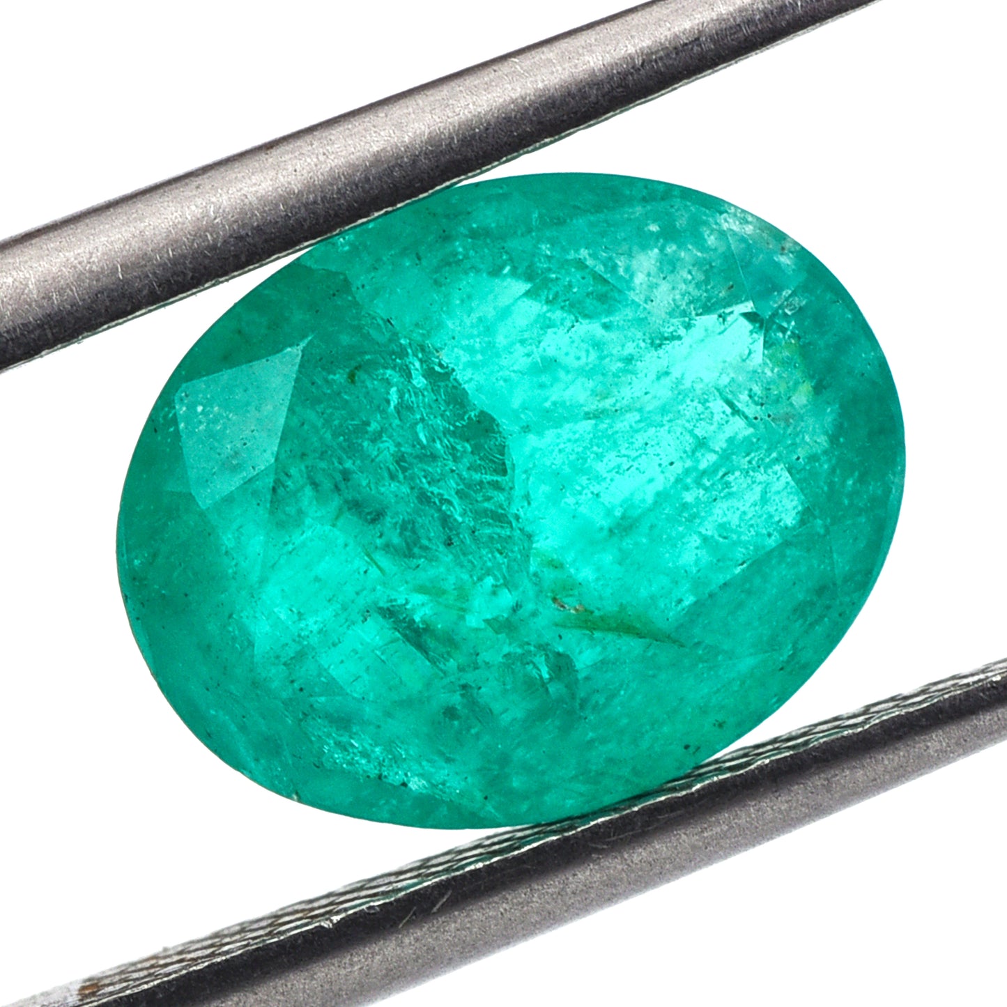3.97 Natural Beryl Emerald Oval Mixed Cut Gemstone