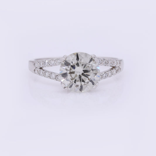 2.25 Carats Lab Grown Diamond 14K Gold Ring