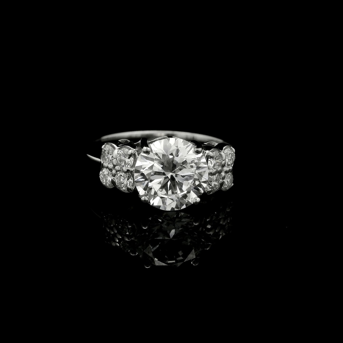 2.08 Ct Round Lab Grown Diamond 14K Gold Ring
