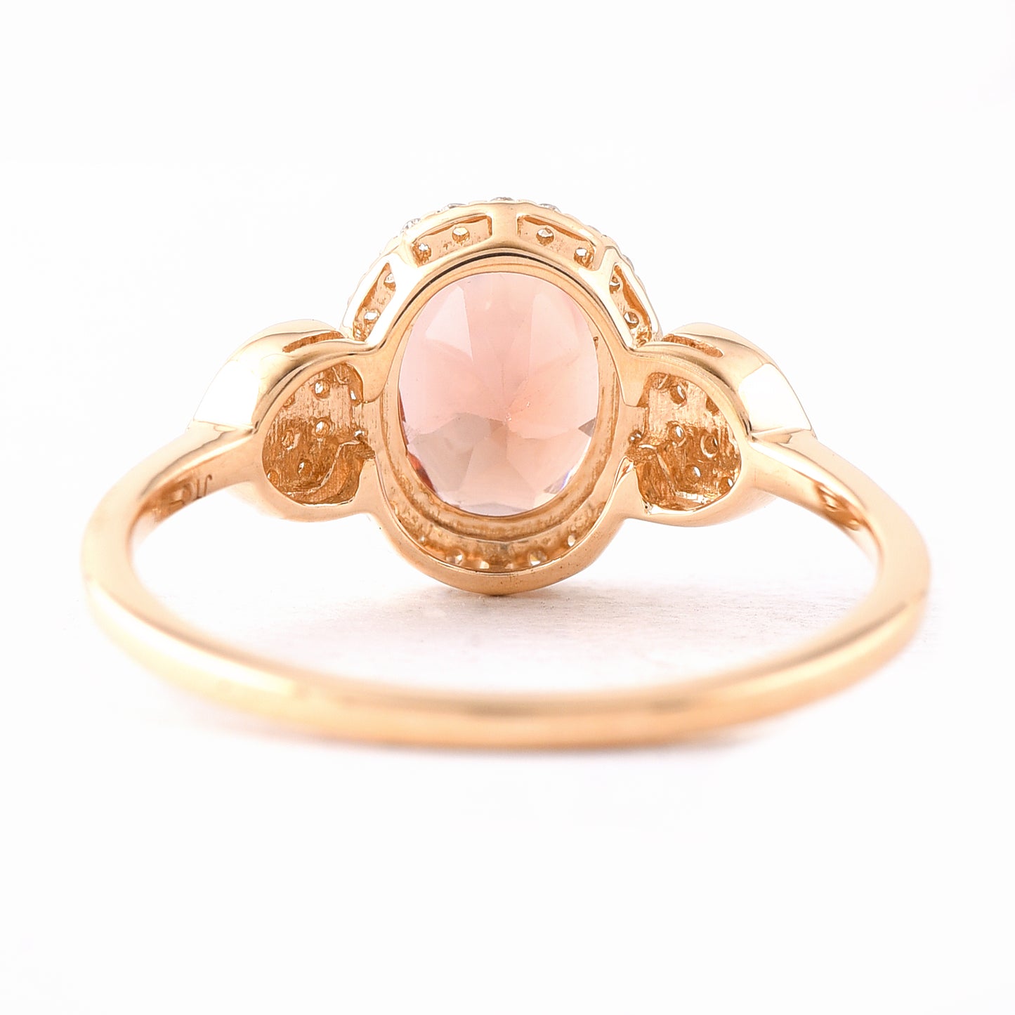 1.32 Ct Oval Mixed Cut Natural Tourmaline 14K Gold Ring