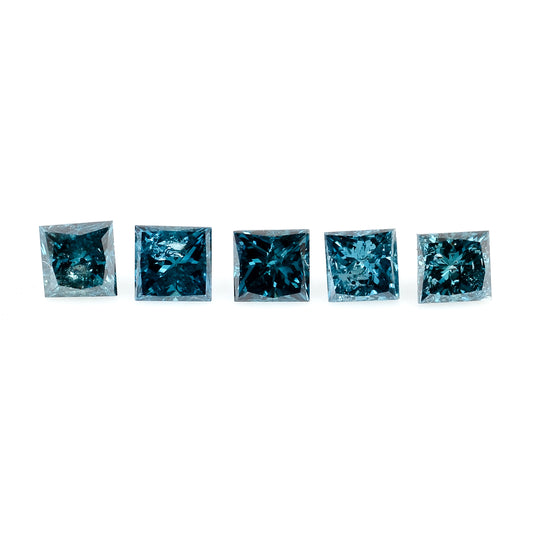 0.52 Blue Diamond Sqaure Loose Gemstone