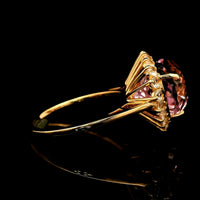 7.51 Ct Heart Kunzite 14K Gold Ring