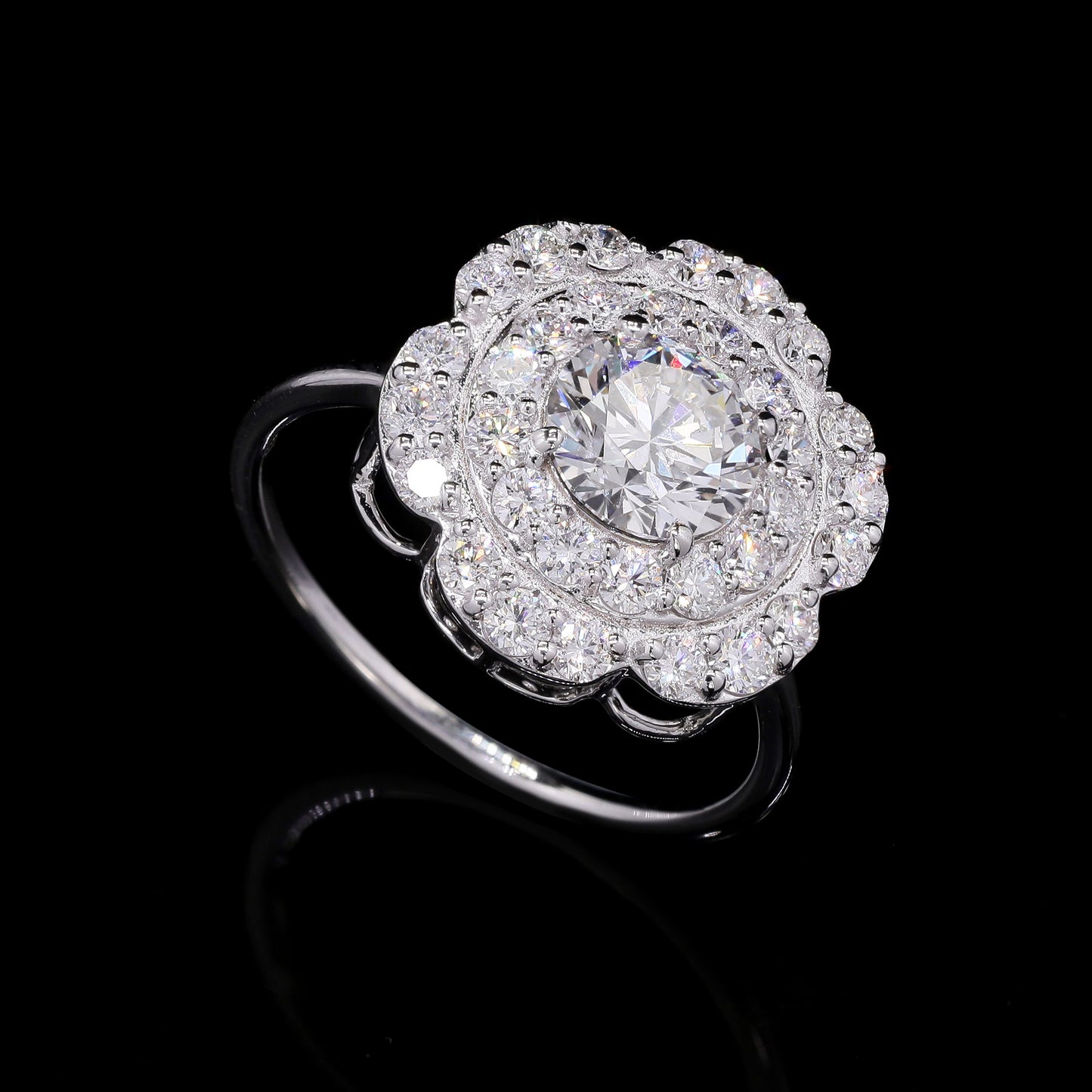1.99 Carats Lab Grown Diamond 14K Gold Ring