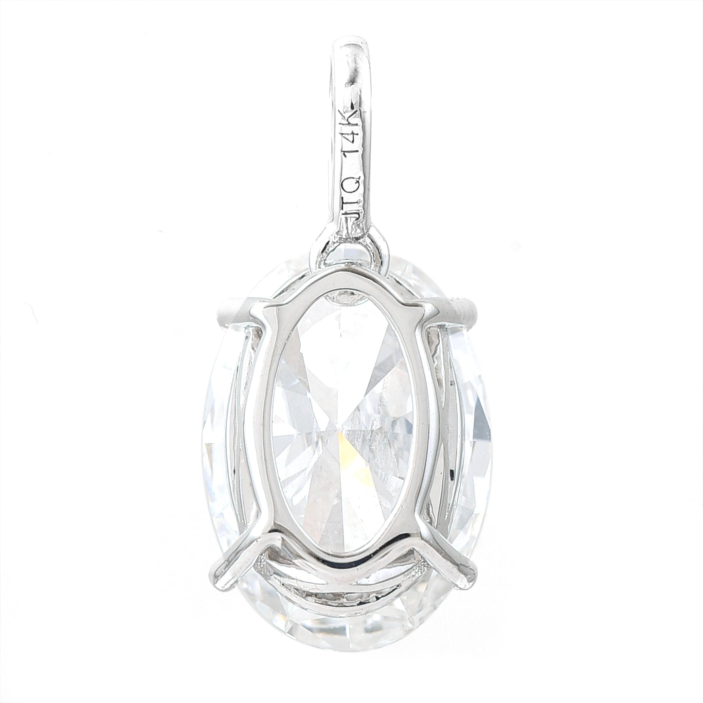 3.05 Carats Lab Grown Diamond 14K Gold Pendant