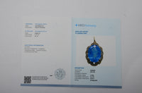 6.38 Ct Oval Mixed Cut Natural Tanzanite 14K Gold Pendant
