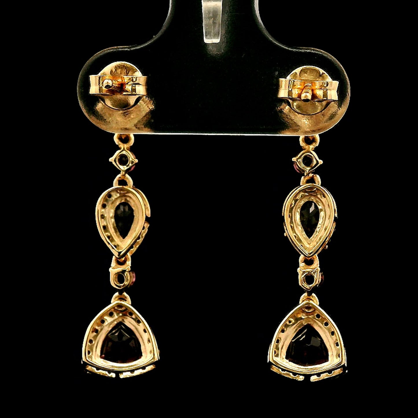 1.80 Ct Pear Tourmaline 14K Gold Earrings