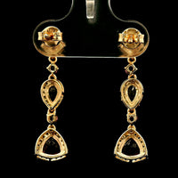 1.80 Ct Pear Tourmaline 14K Gold Earrings