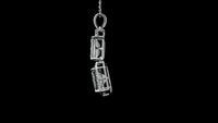 4.07 Carats Lab Grown Diamond 14K Gold Pendant