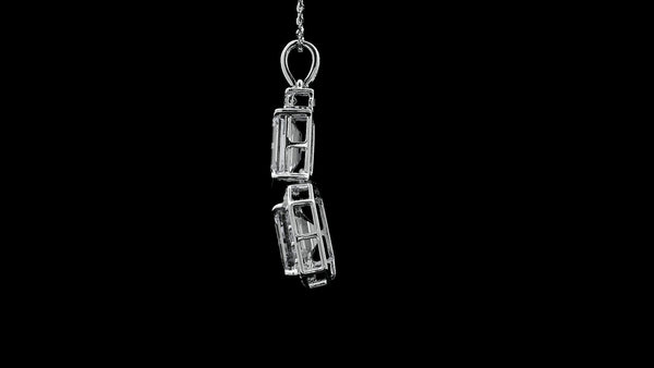 4.07 Carats Lab Grown Diamond 14K Gold Pendant