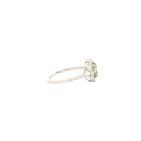 1.85 Carats Green Lab Grown Diamond 14K Gold Ring