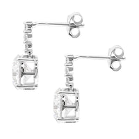 3.48 Carats Lab Grown Diamond 14K Gold Earrings