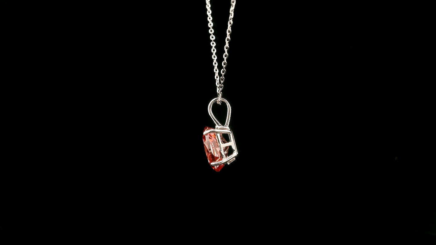 2.02 Carats Pink Lab Grown Diamond 14K Gold Pendant