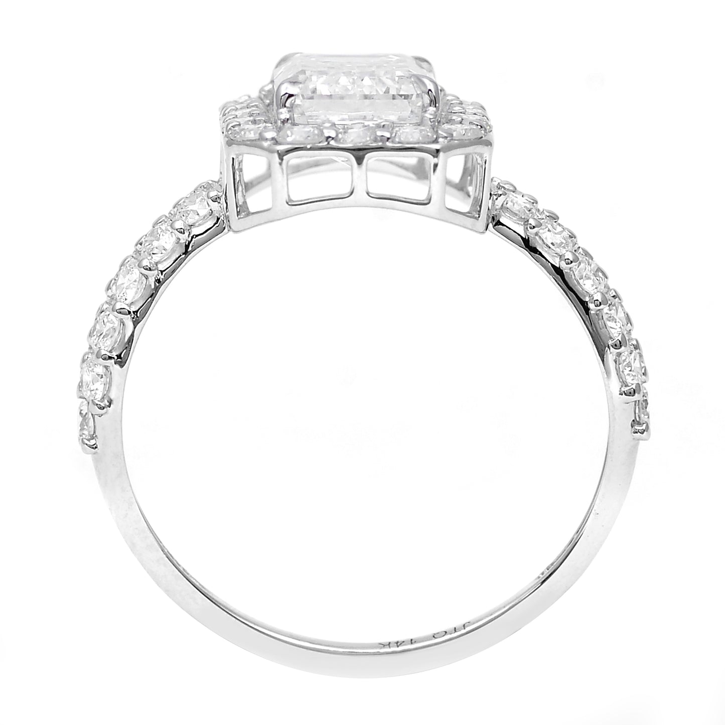 2.89 Carats Lab Grown Diamond 14K Gold Ring
